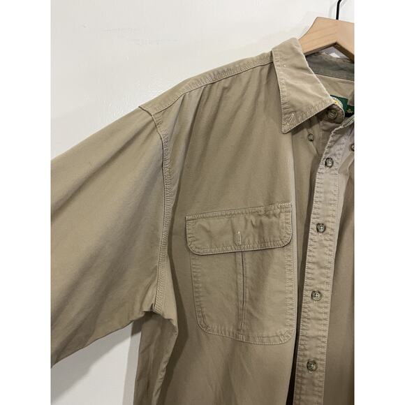 Gorpcore Utility Retro Outdoors Safari Work Button Up Shirt XLT Hunting Dad - Picture 6 of 13